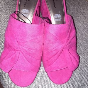 Hot pink sandals